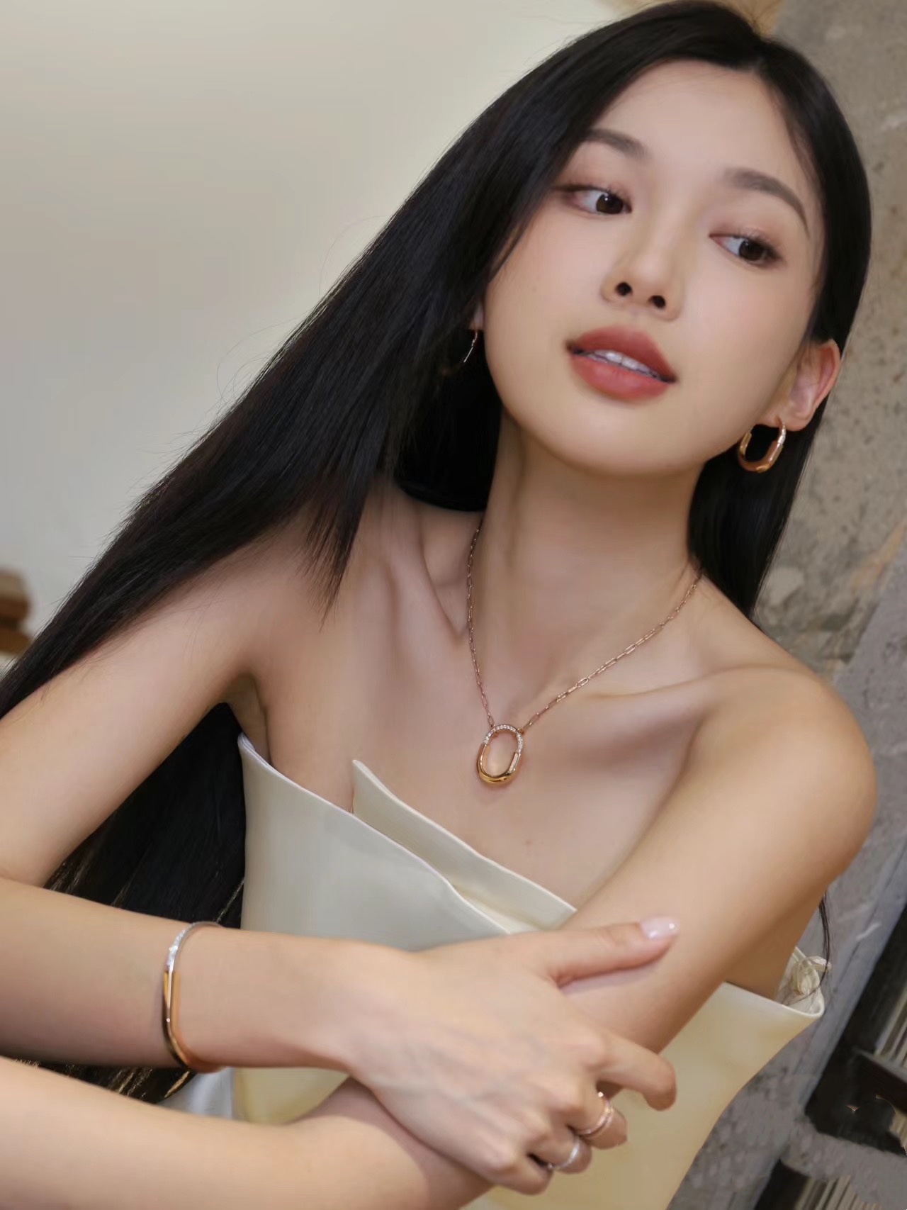 Tiffany Long Lock Pendant Necklace - Image 3