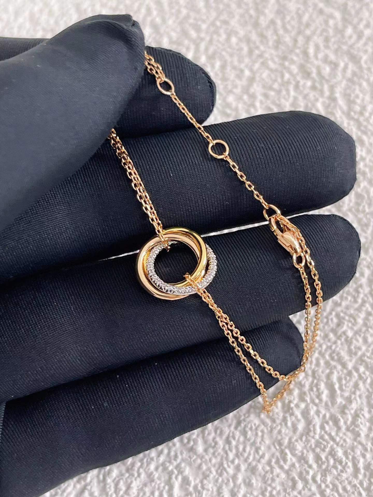 Cartier Diamond Trinity Chain Bracelet