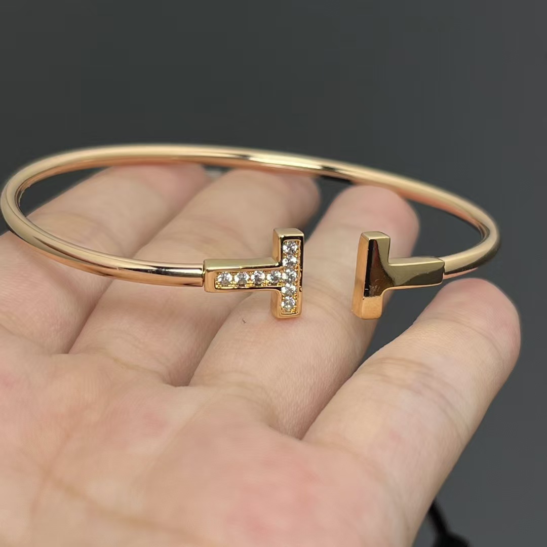 Tiffany Double T Bangle Bracelet - Image 3