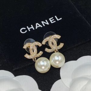Chanel Classic Pearl Dangle Earrings