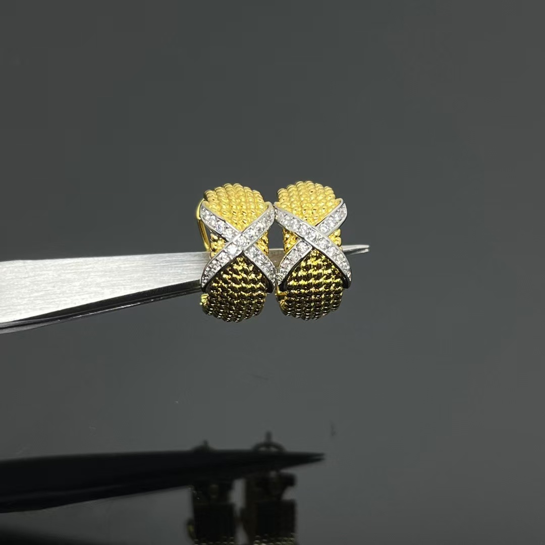 Tiffany Rope Six-Row Ear Clips Earrings - Image 3