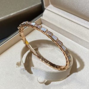 Bvlgari Serpenti Viper Bracelet Bangle in Rose Gold