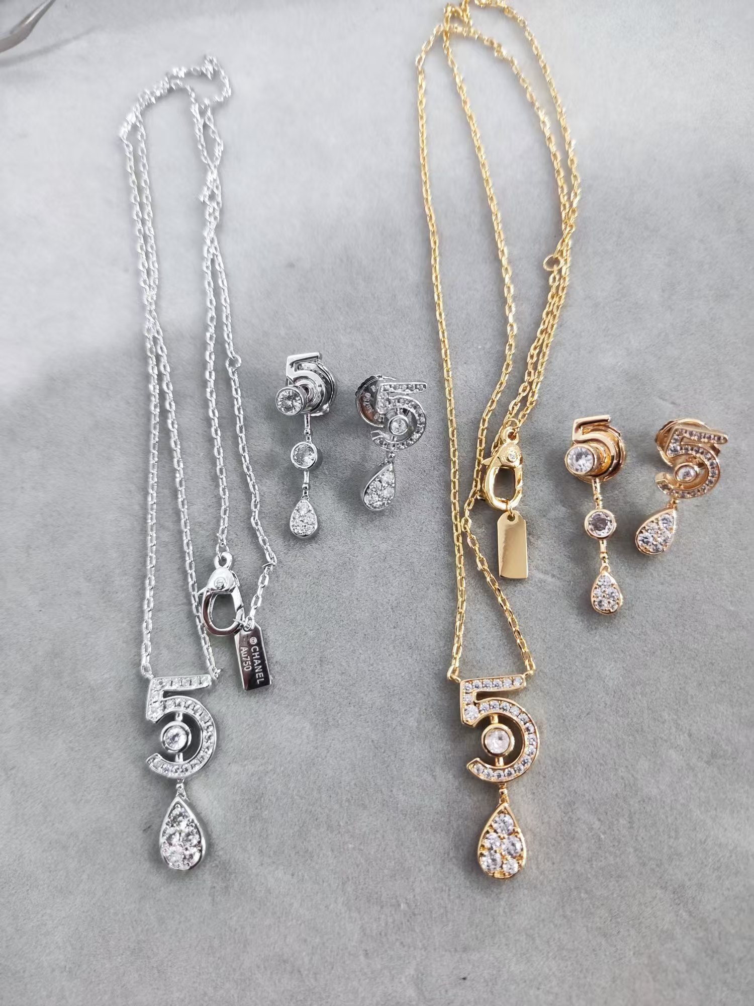 Chanel NO.5 Teardrop Pendant Necklace