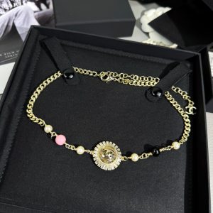 Chanel Sun Flower Pendant Necklace