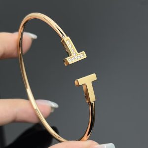 Tiffany Double T Bangle Bracelet