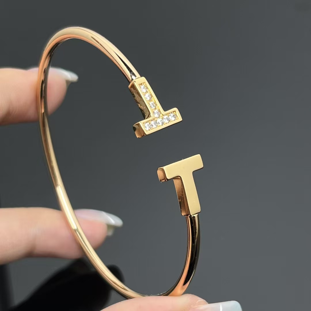 Tiffany Double T Bangle Bracelet