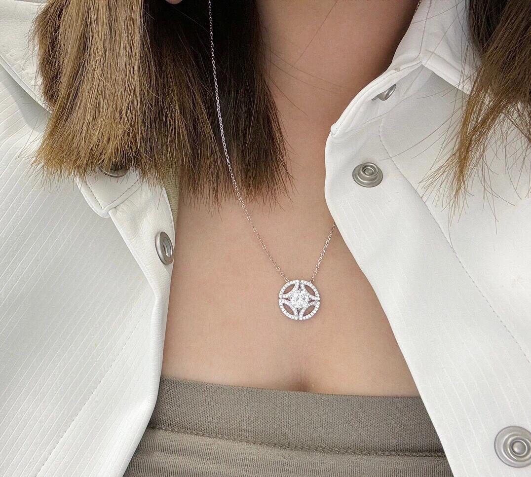 Cartier Hollow Round Pendant Necklace - Image 5