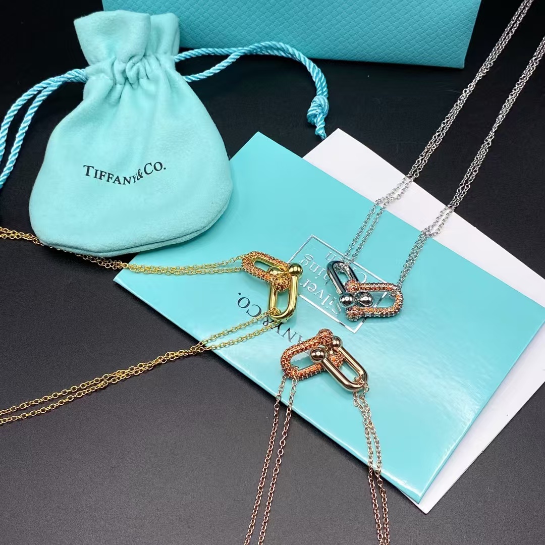 Tiffany Large Double Link Pendant Necklace - Image 3