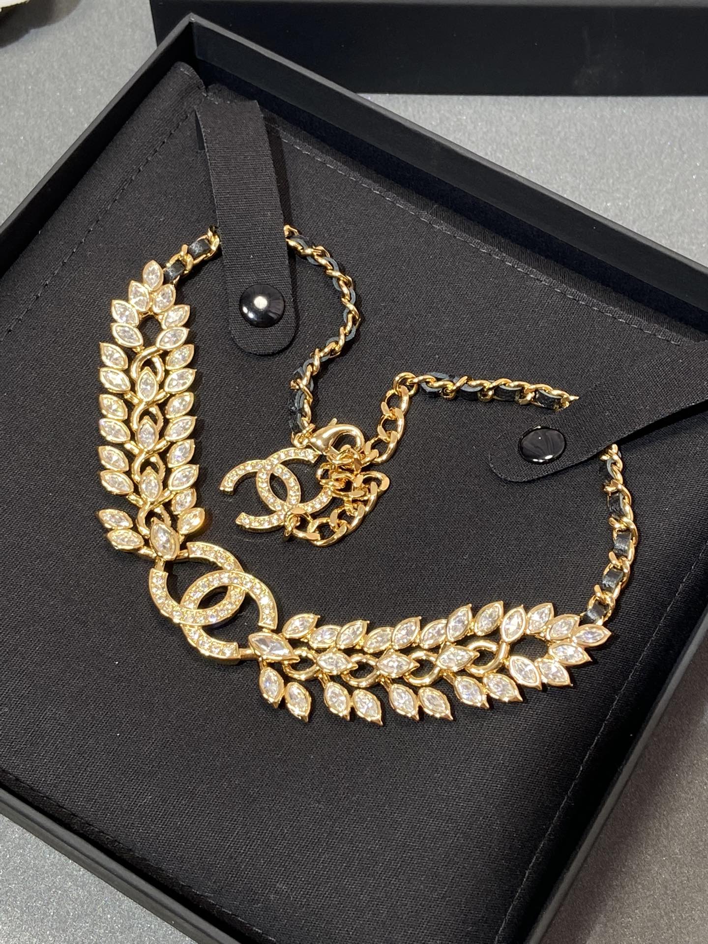 Luxury Chanel Ear of Wheat Necklace