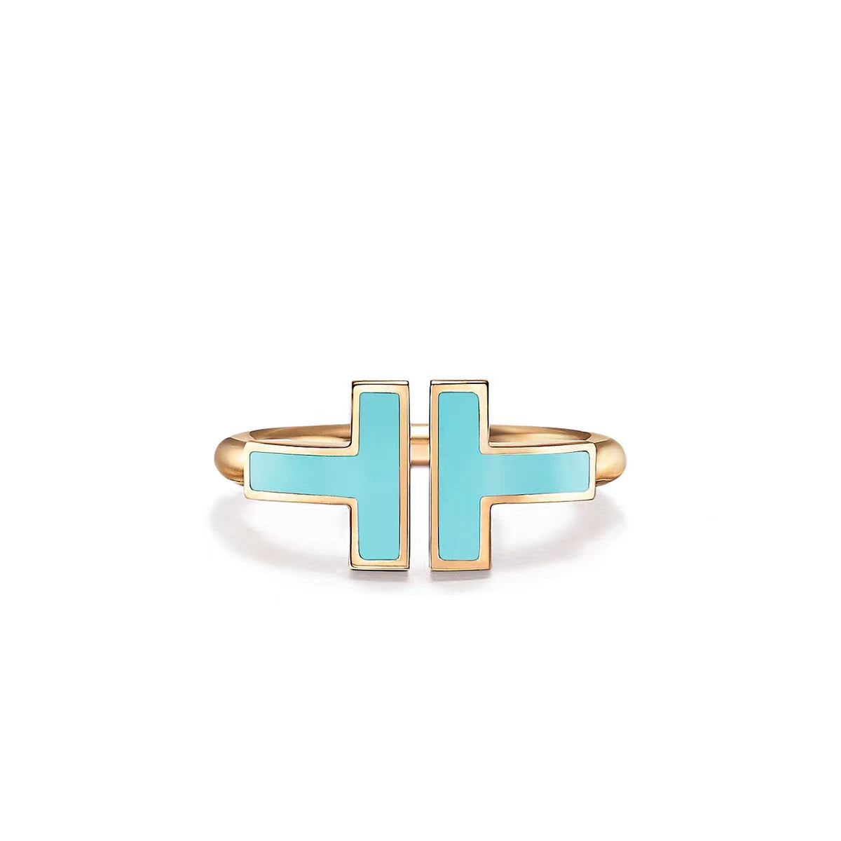 Tiffany Doube T Rings - Image 13