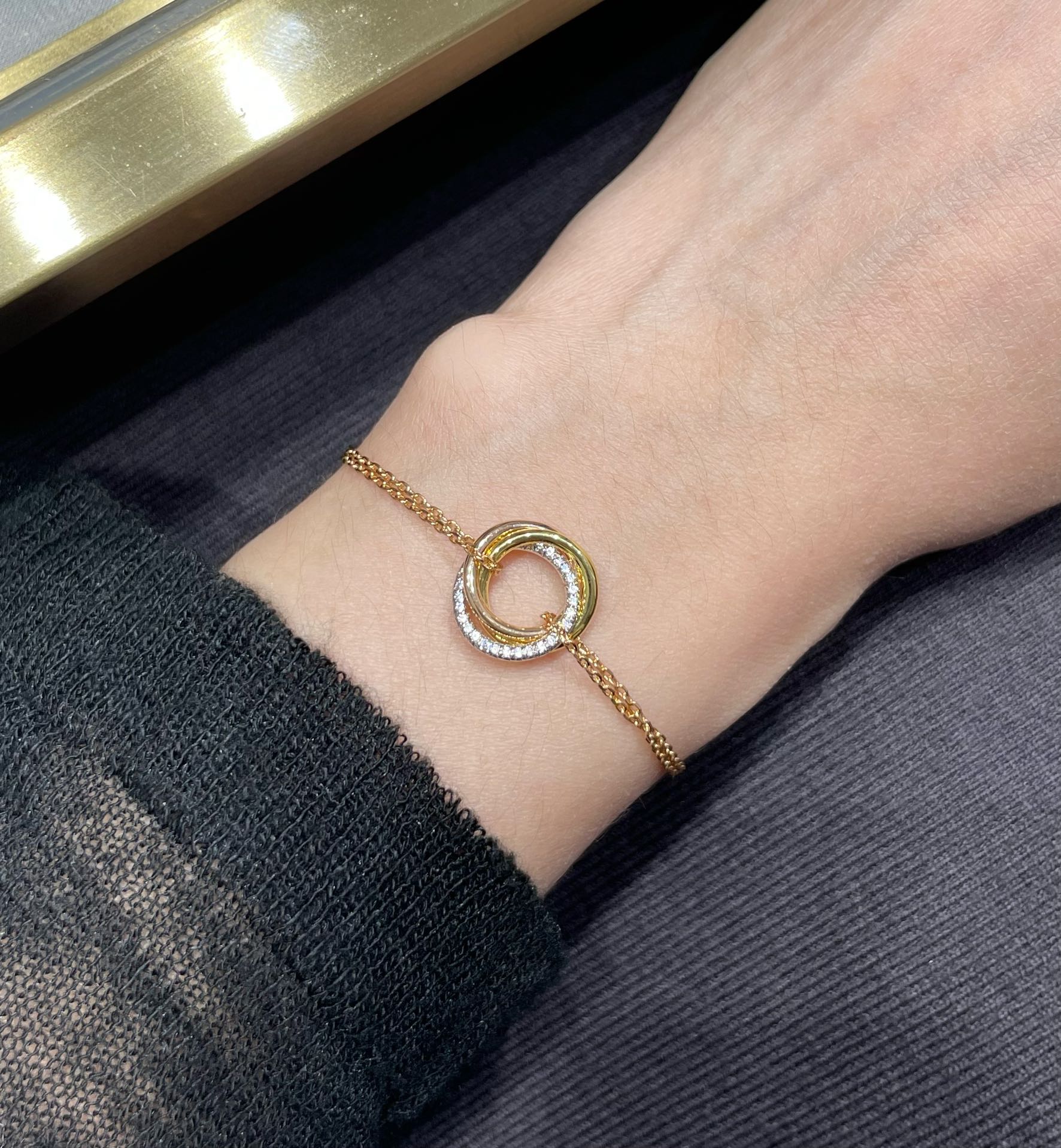 Cartier Diamond Trinity Chain Bracelet - Image 11