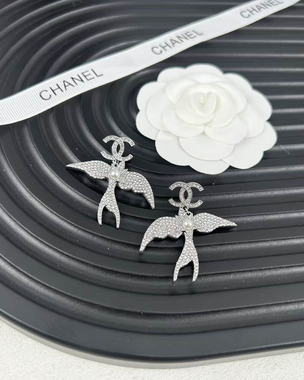 Chanel Fly Bird Earrings - Image 3
