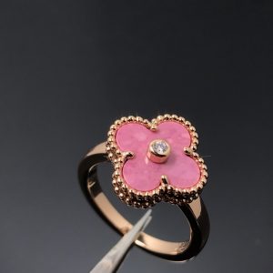 VCA Pink Vintage Alhambra Ring