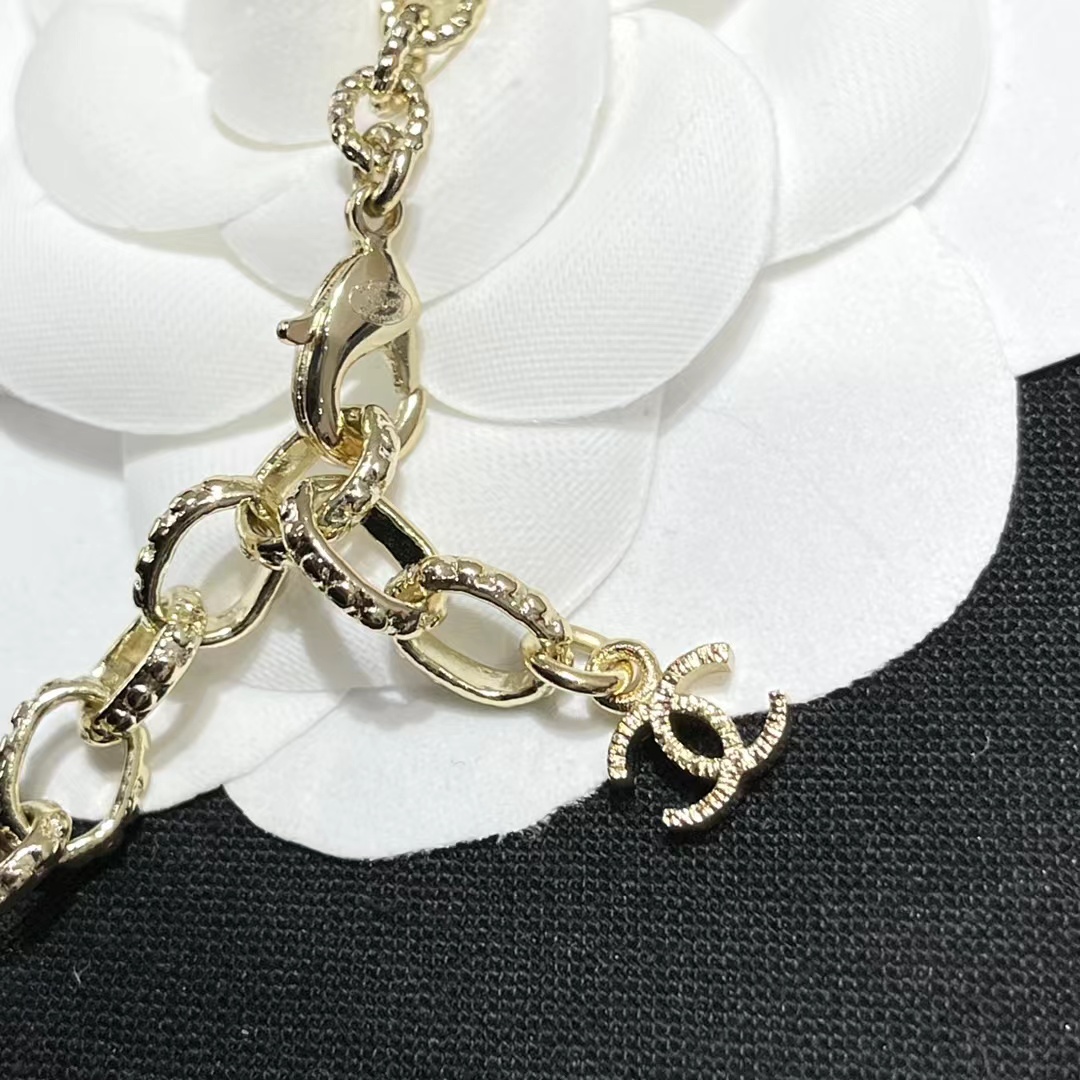 Chanel Moon Star Pearl Charms Necklace - Image 6