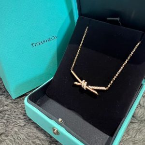 Tiffany Knot Pendant Necklace
