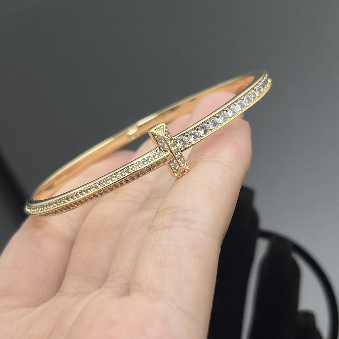 Tiffany Diamond Paved Bangle Bracelet - Image 2