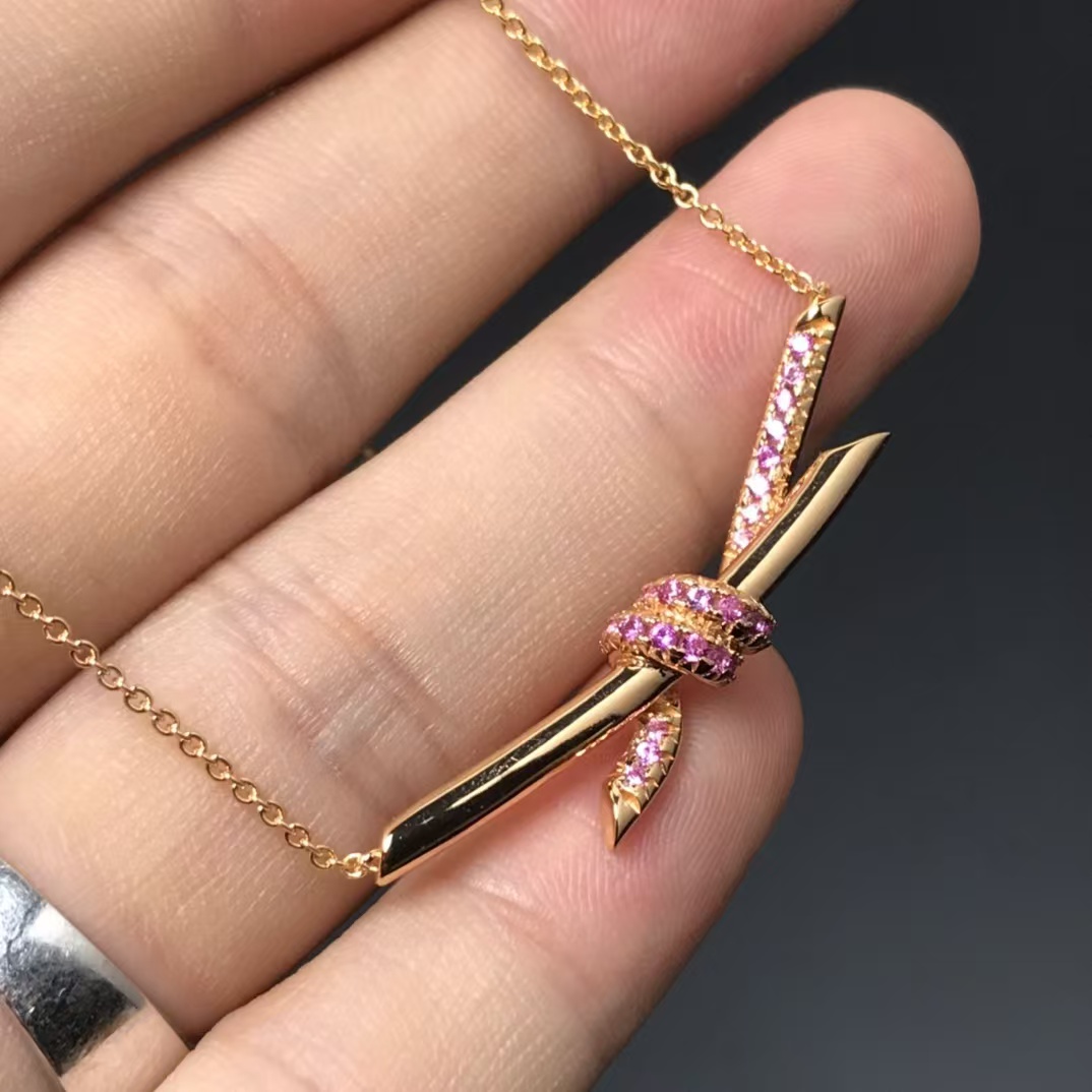 Tiffany Knot Pendant Necklace - Image 3