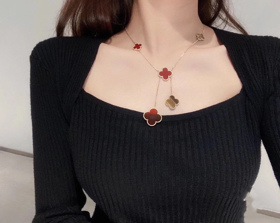 VCA Clover Magic Alhambra Necklace, 6 Motifs - Image 9