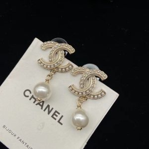 Chanel Pearl Drop Earrings