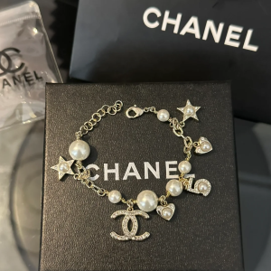Chanel Heart Star NO.5 Pearl Bracelet