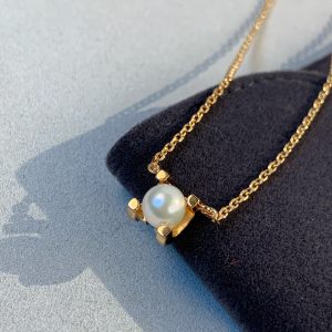 Cartier Enhancer Pearl Pendant Necklace - Rose Gold Color