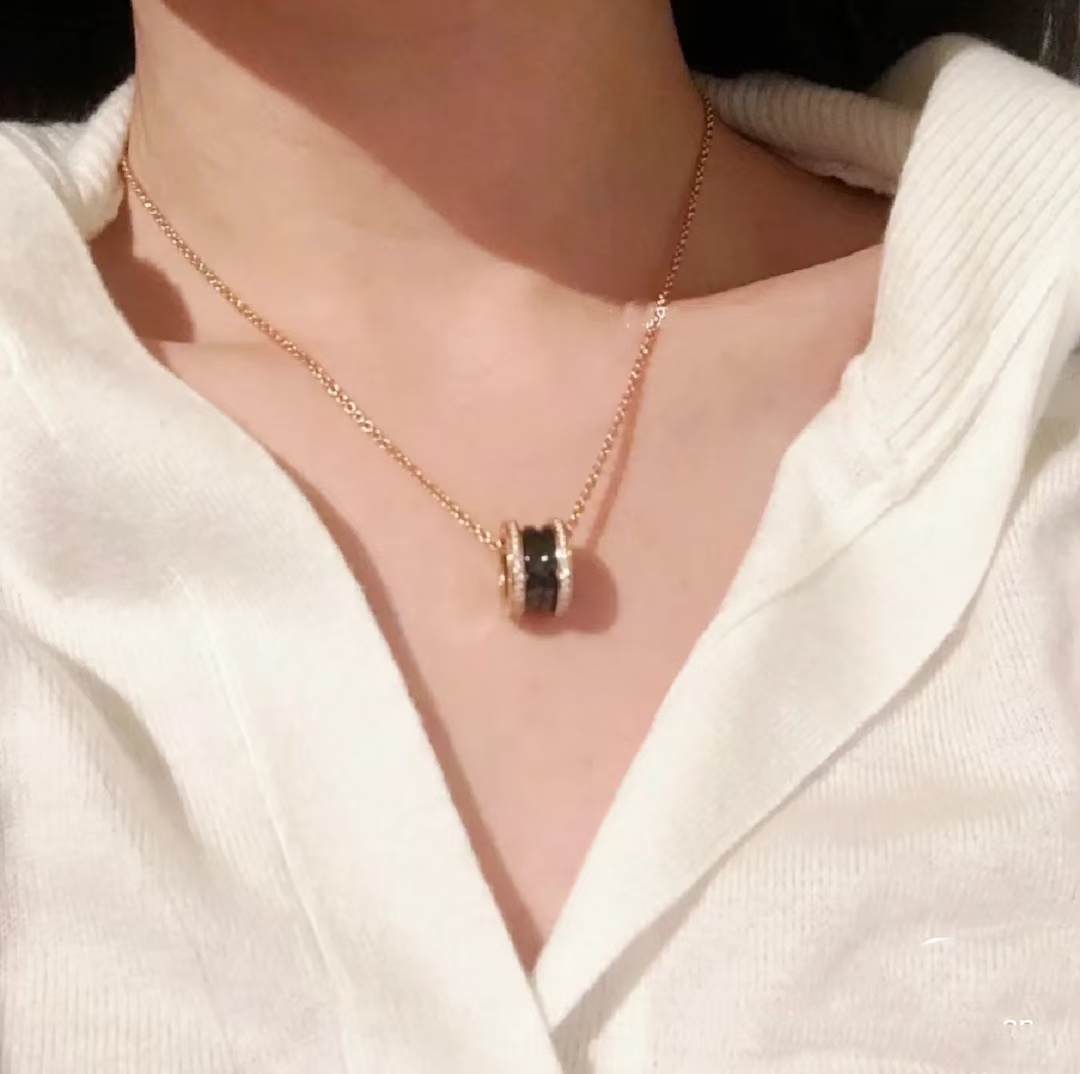 Bvlgari B.zero1 Necklace - Ceramic & Diamond - Image 6