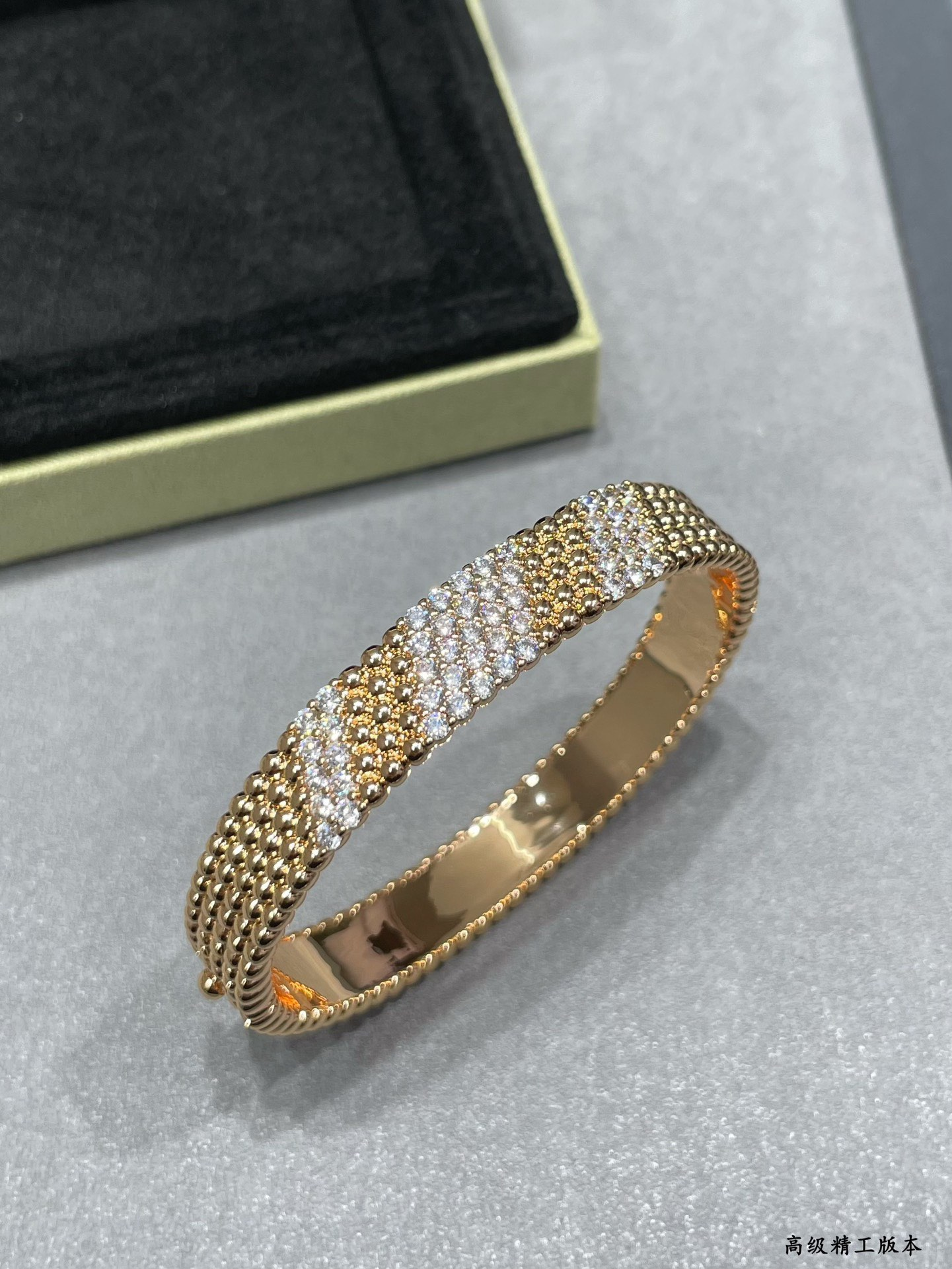 VCA Perlee Diamonds Bracelet Bangle, 5 Rows, Medium Model - Image 4