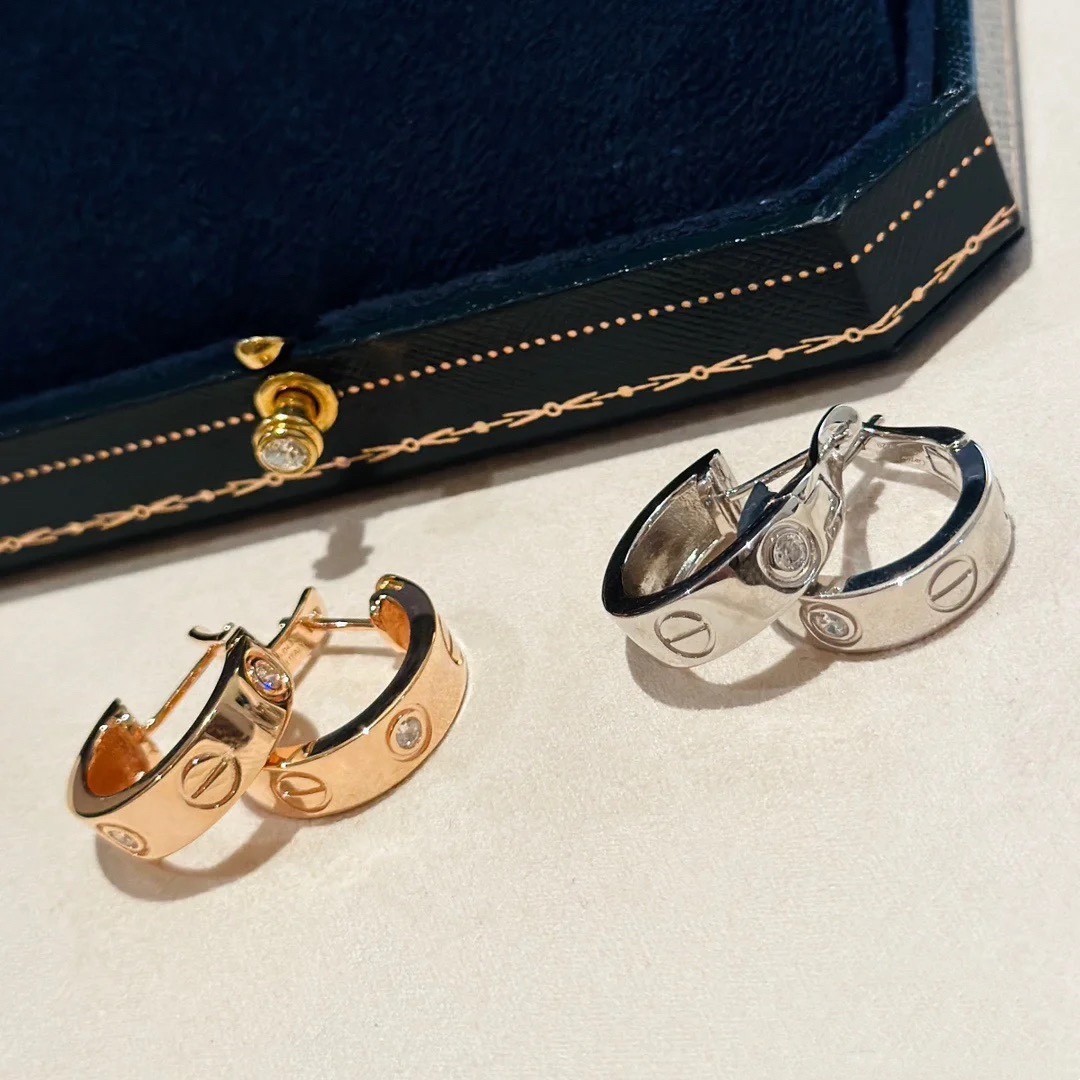 Cartier LEVE Half Hoop Earrings