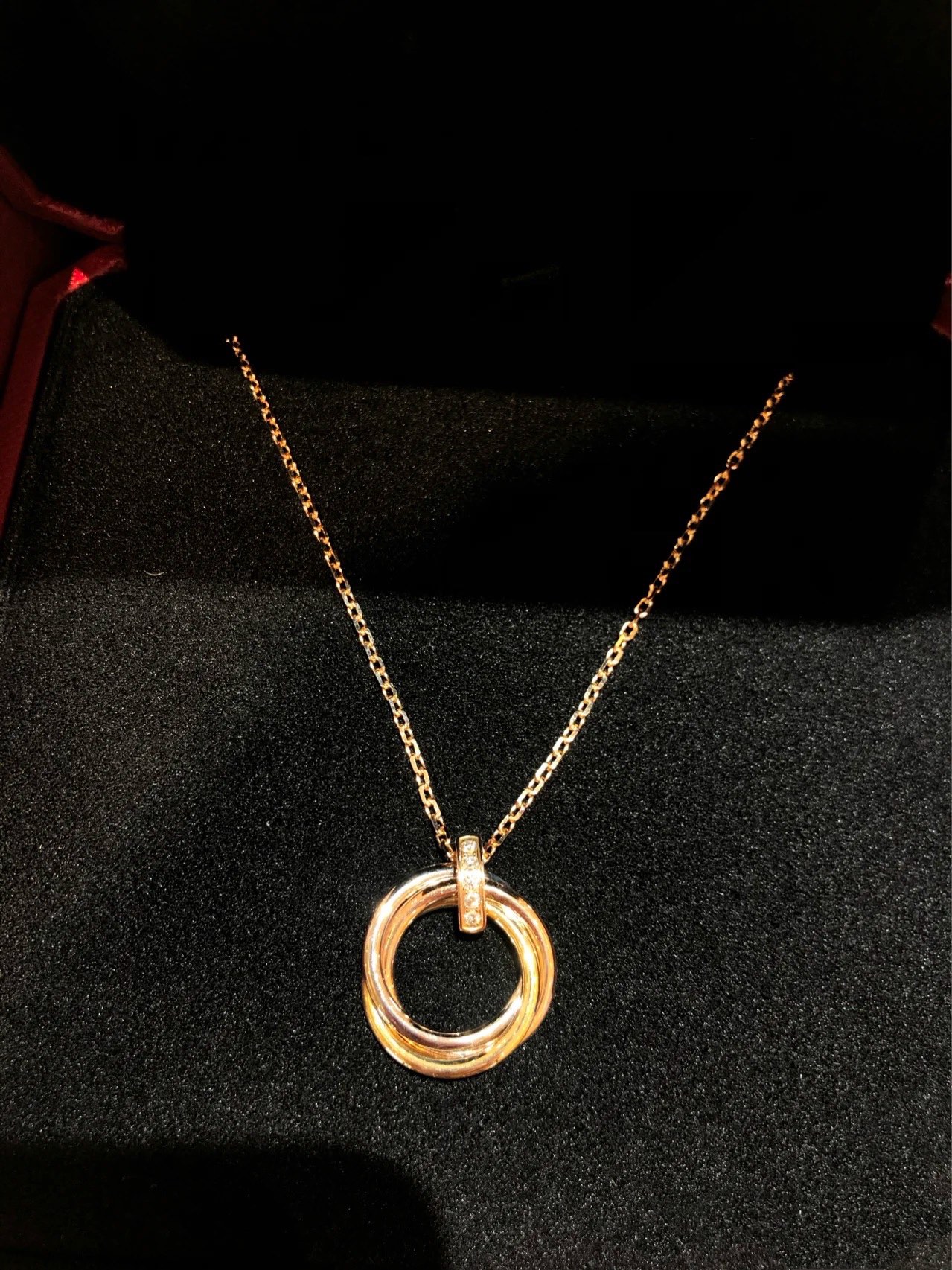 Cartier Mixed Three Metal Color Trinity Necklace - Image 3