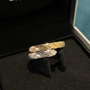 Chanel Mixed Color Coco Crush Toi et Moi Ring - Small Version