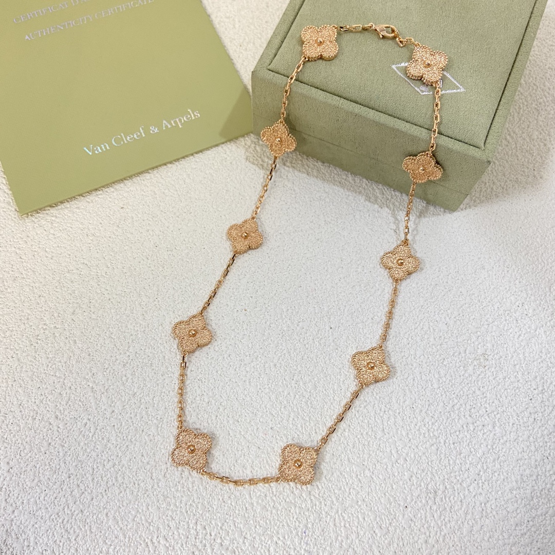VCA Vintage Alhambra Necklace, 10 Motifs - Image 3
