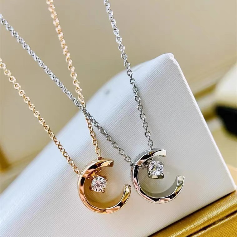Chanel Coco Crush Moon Star Necklace Minimalistic