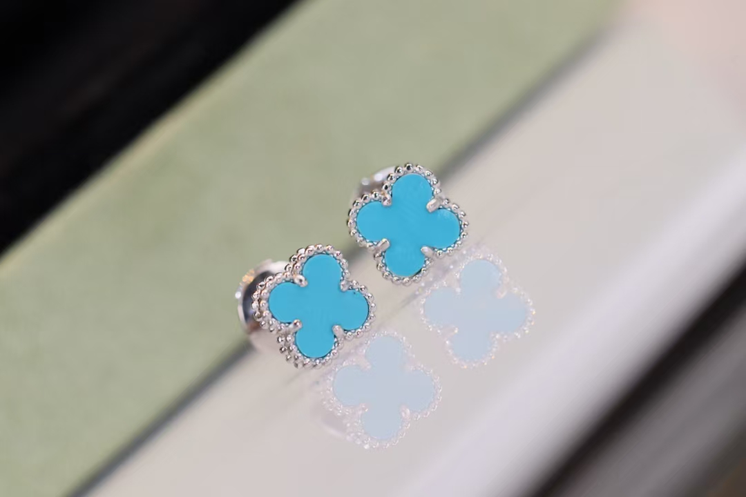 VCA Sweet Alhambra Earstuds Earring - Mini