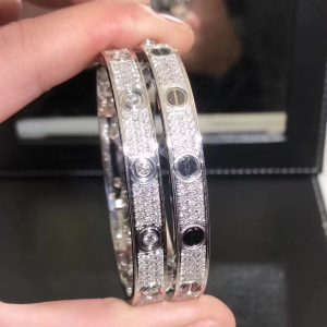 Cartier LOVE Bracelet Bangle, Diamond Paved