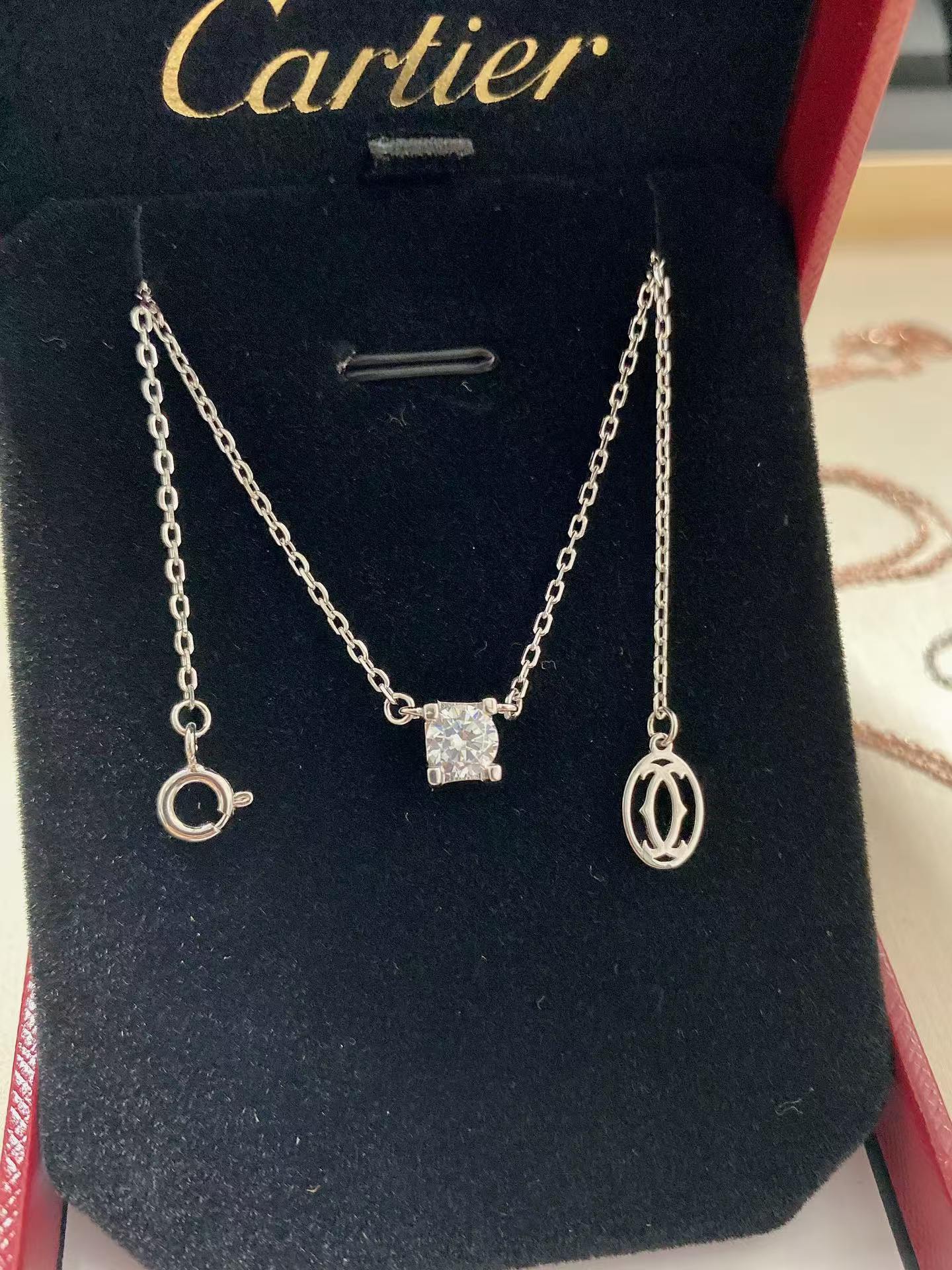 Cartier Diamond Pendant Necklace - Image 4