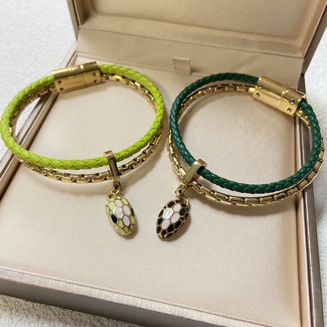 Bvlgari Serpenti Forever Leather Bracelet - Image 8