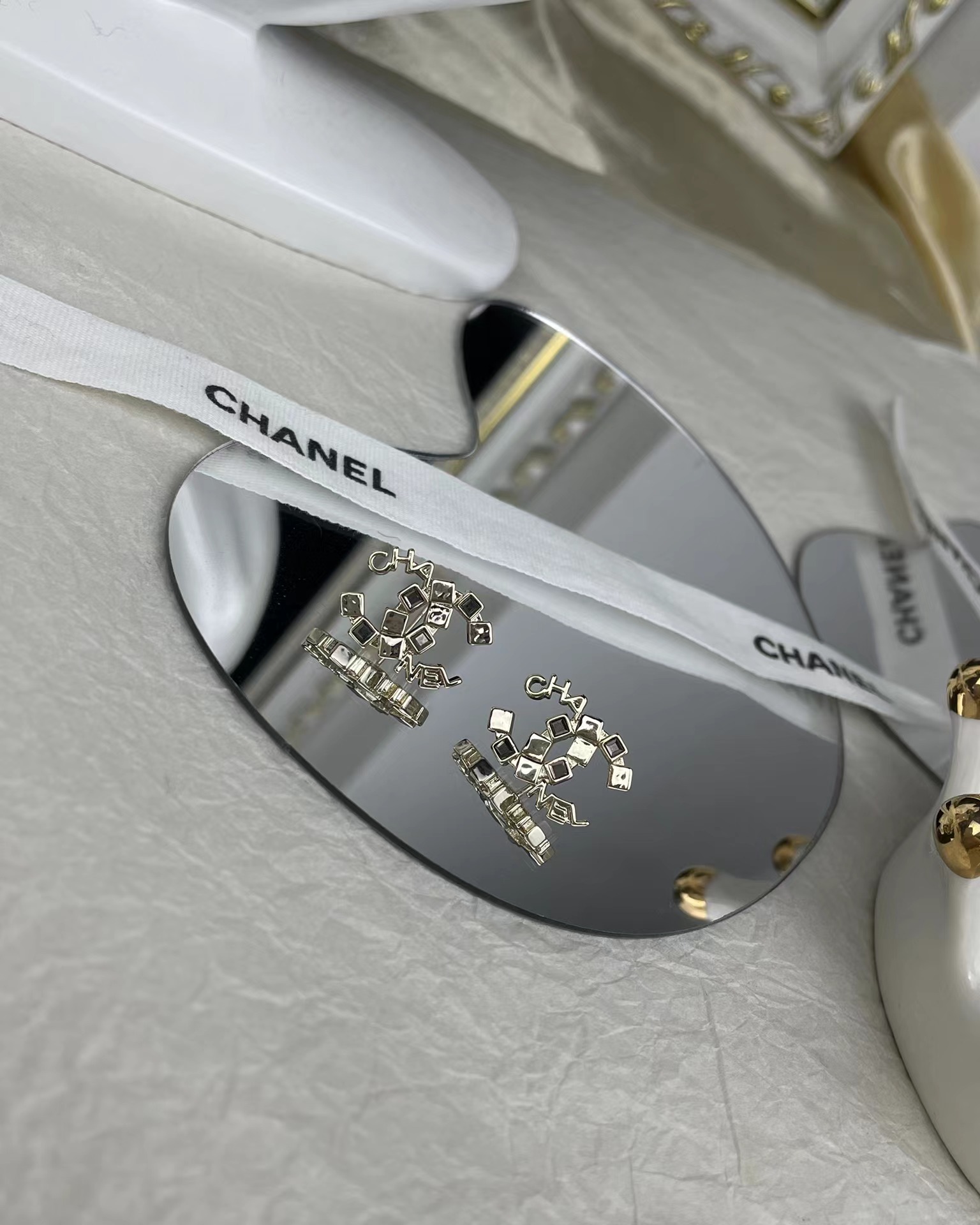 Chanel Letters Double C Earrings - Image 6
