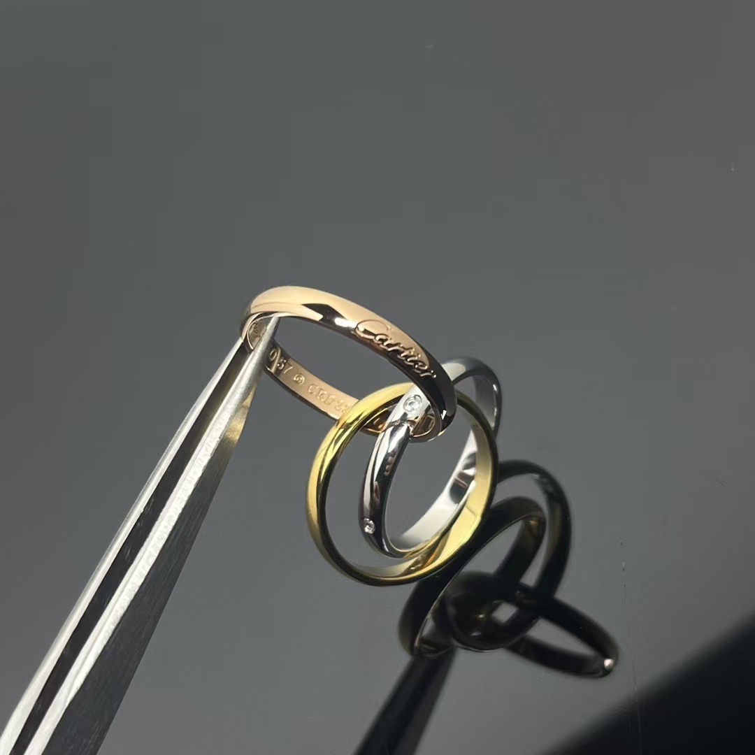 Cartier Trinity Ring - Paved Diamond - Image 3