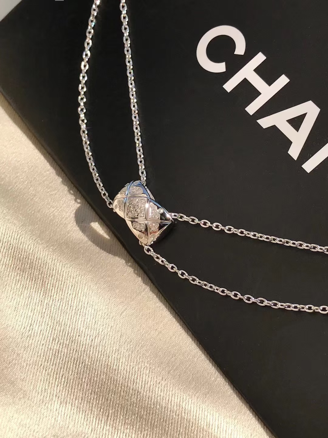 Chanel Coco Crush White Gold Necklace