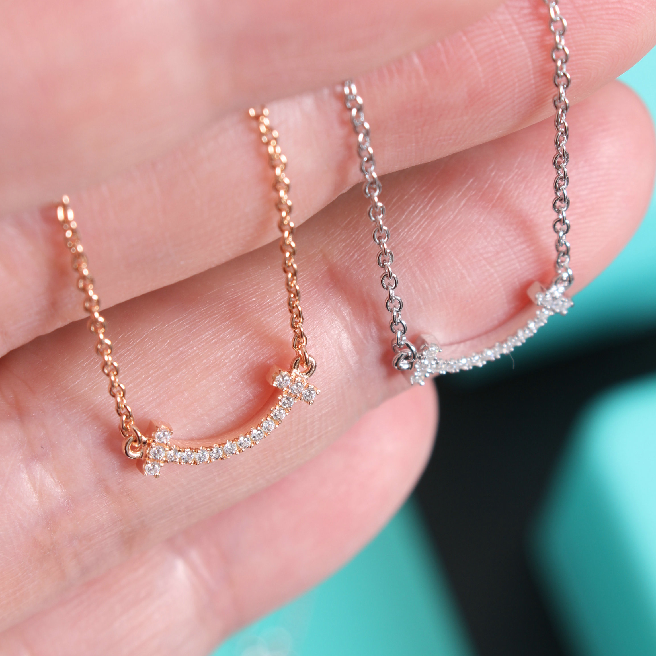 Tiffany Mini Smile Pendant Necklace - Image 4