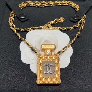 Chanel Perfume Bottle Necklace