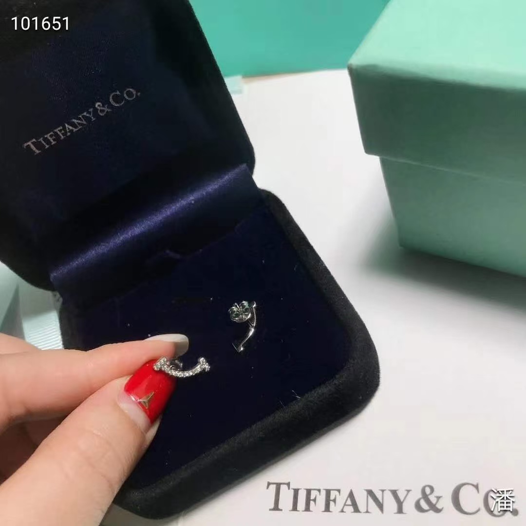 Tiffany T Smile With Diamond Earrings - Image 2