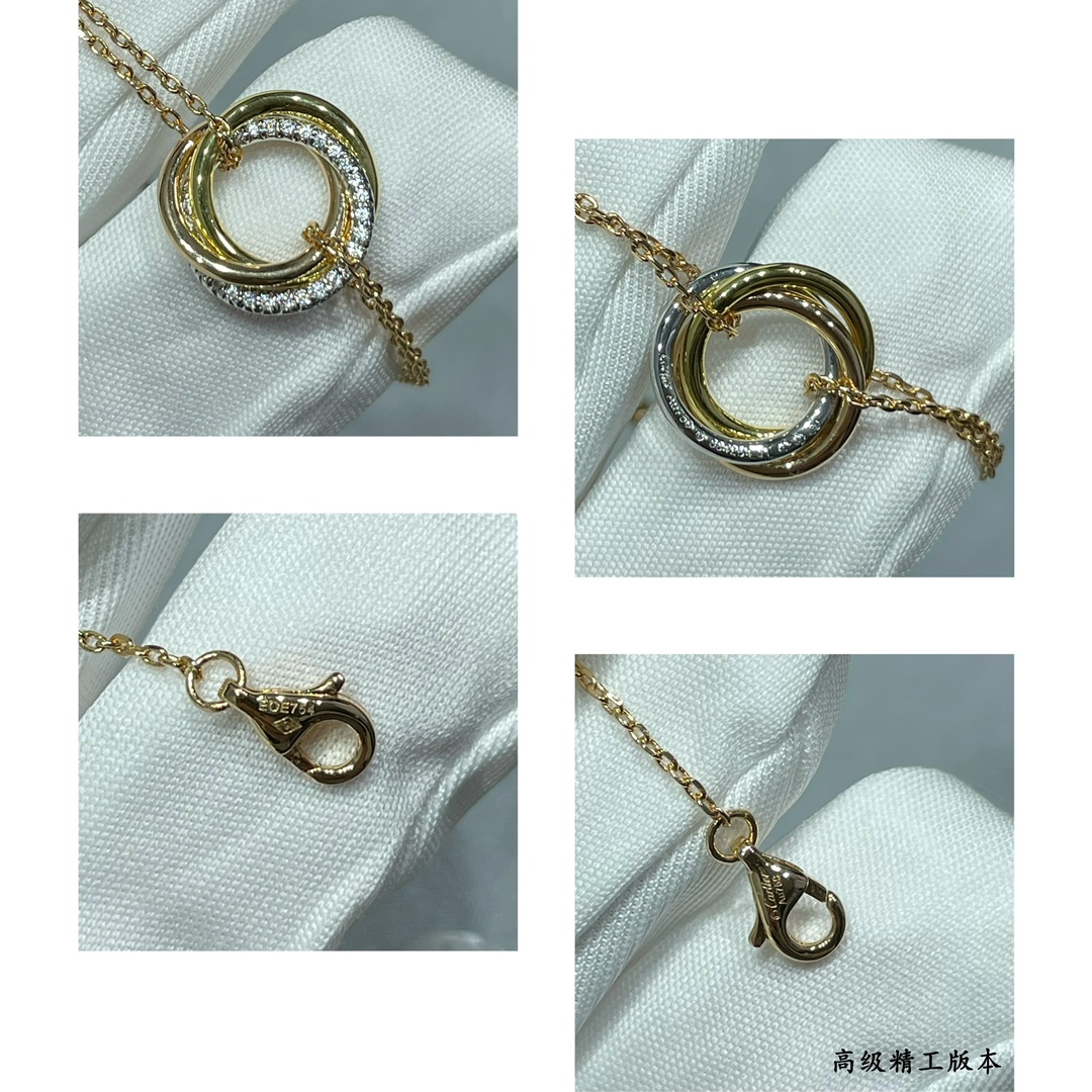 Cartier Diamond Trinity Chain Bracelet - Image 12