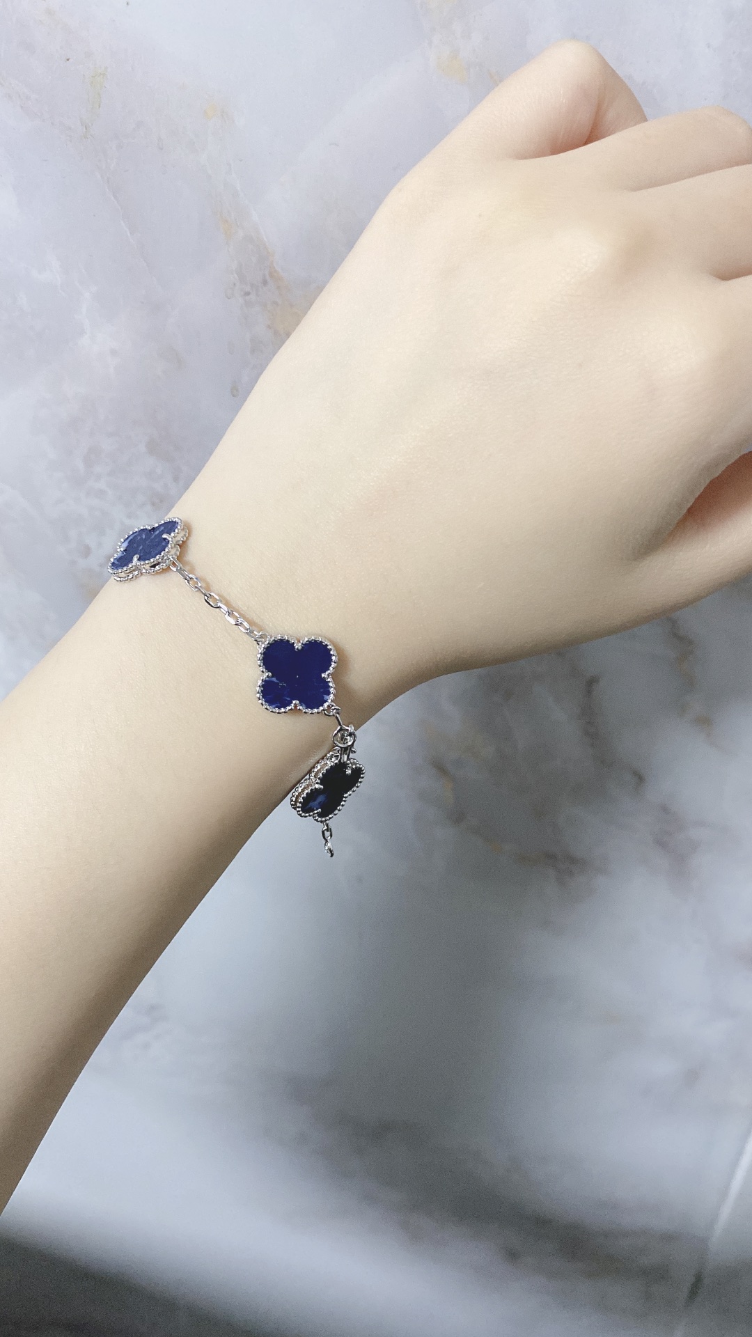 VCA Pietersite Vintage Alhambra Bracelet, 5 Motifs - Image 9