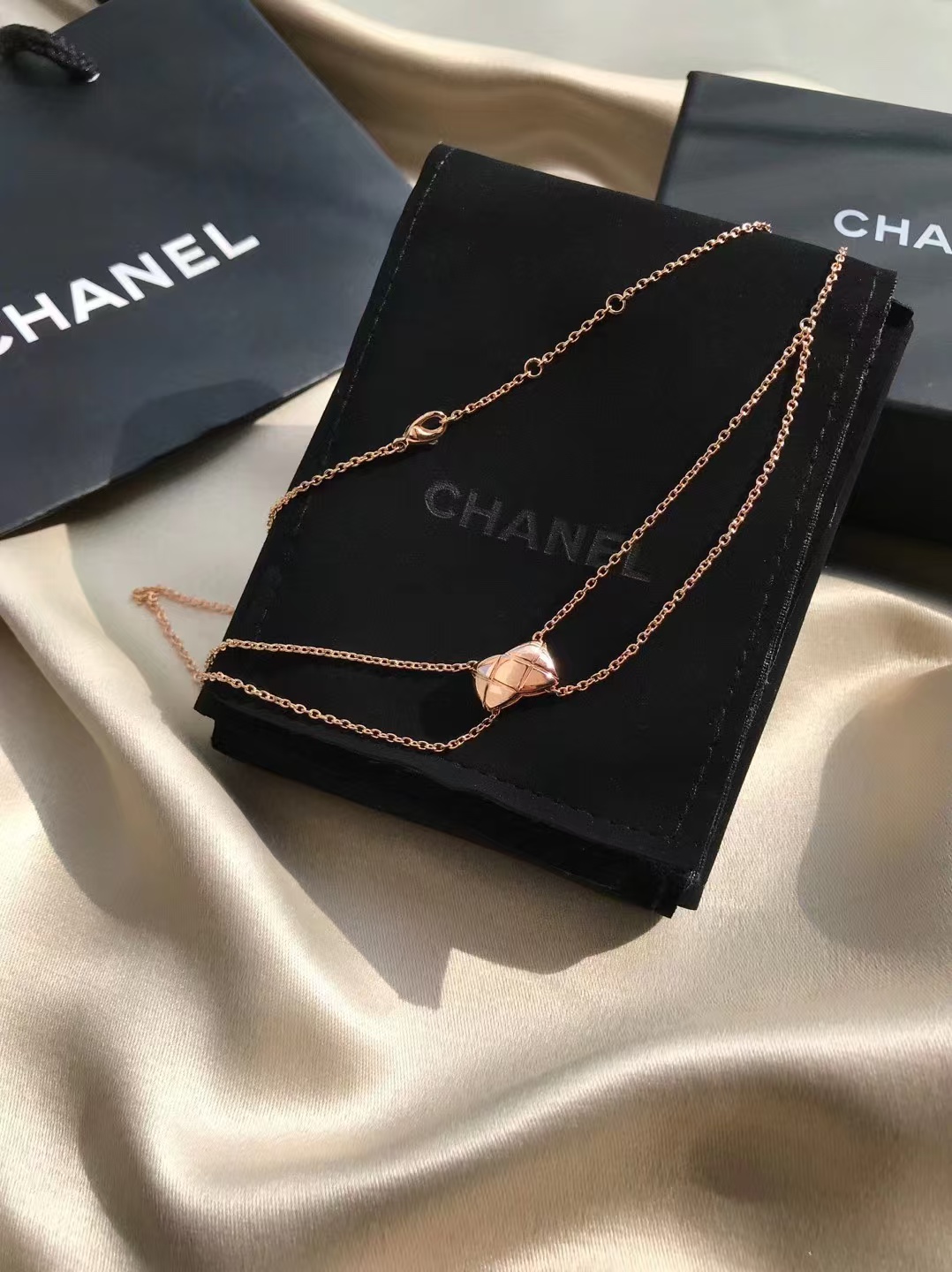 Chanel Coco Crush Rose Gold Necklace - Image 3