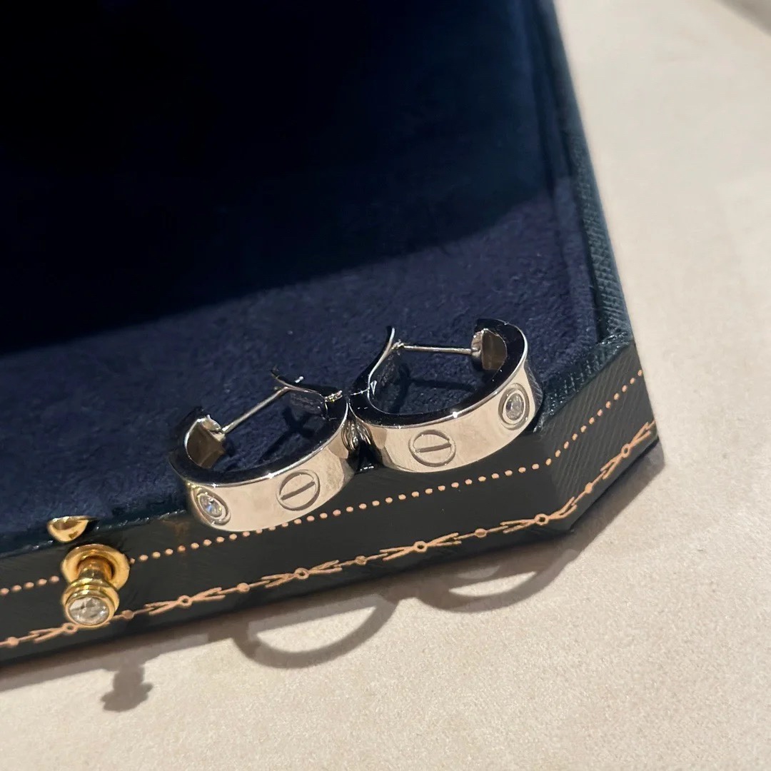 Cartier LEVE Half Hoop Earrings - Image 4