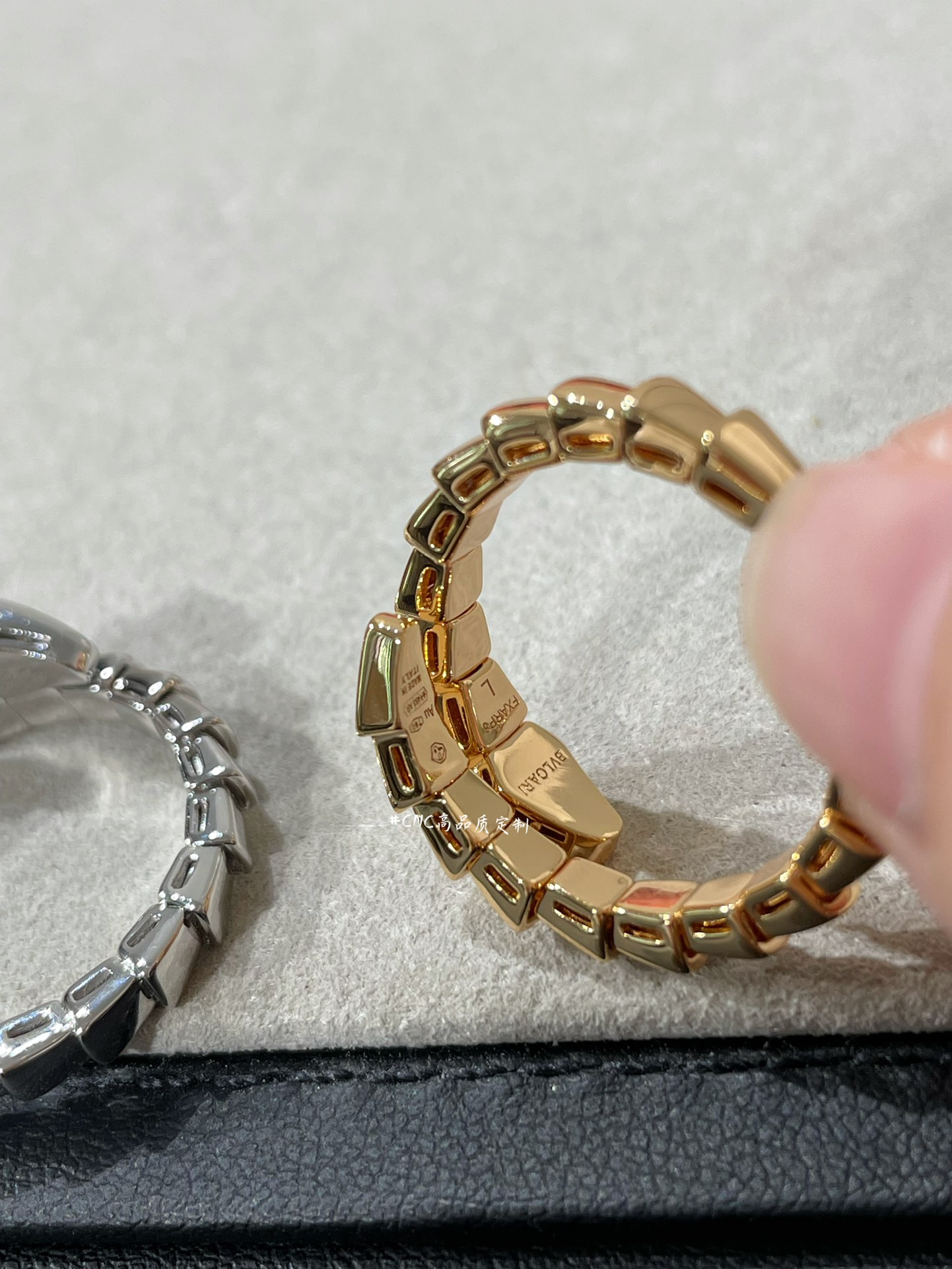Bvlgari Diamond Head Serpenti Viper Ring - Image 6