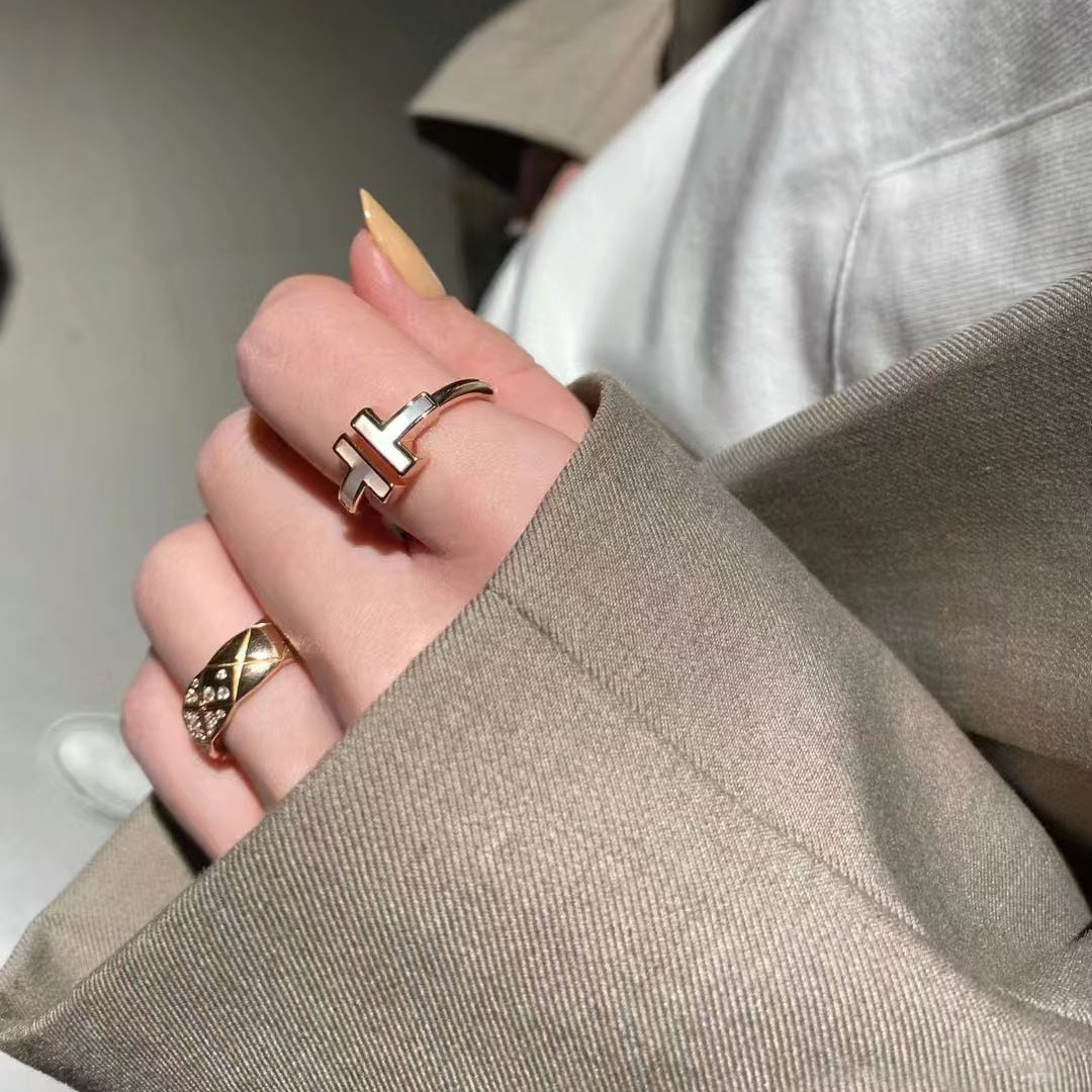 Tiffany Doube T Rings - Image 3