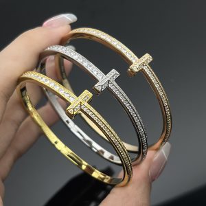 Tiffany Diamond Paved Bangle Bracelet