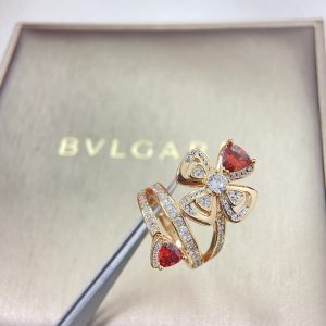 Bvlgari Red Gem Fiorever Ring